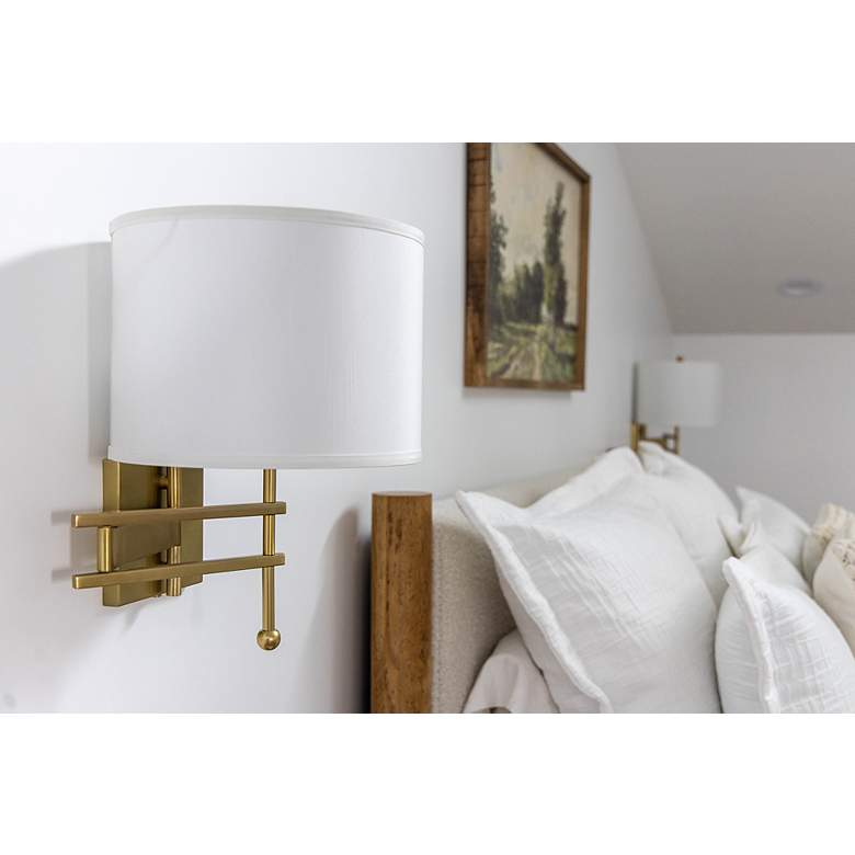 Image 7 Crystorama Marshall 18" High Aged Brass Wall Sconce more views