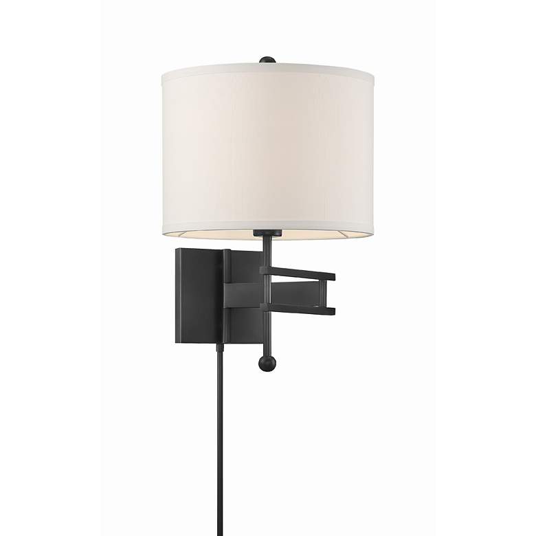 Image 4 Crystorama Marshall 18" High Matte Black Wall Sconce more views