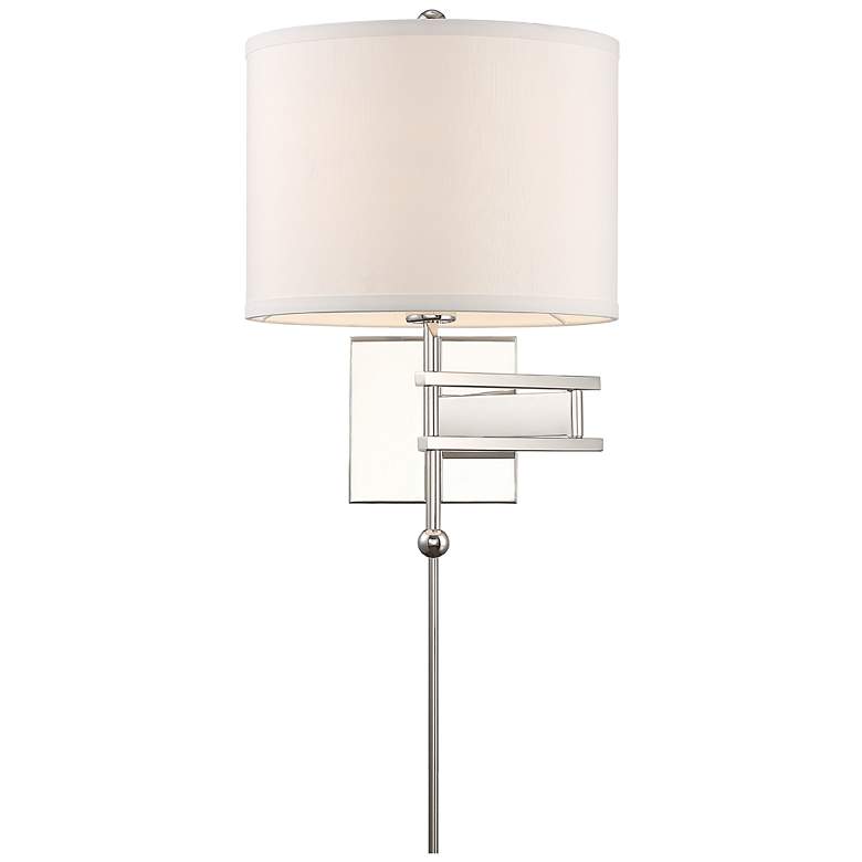 Image 1 Crystorama Marshall 18 inch High Polished Nickel Wall Sconce