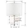 5_Crystorama Marshall 18" High Polished Nickel Wall Sconce more views
