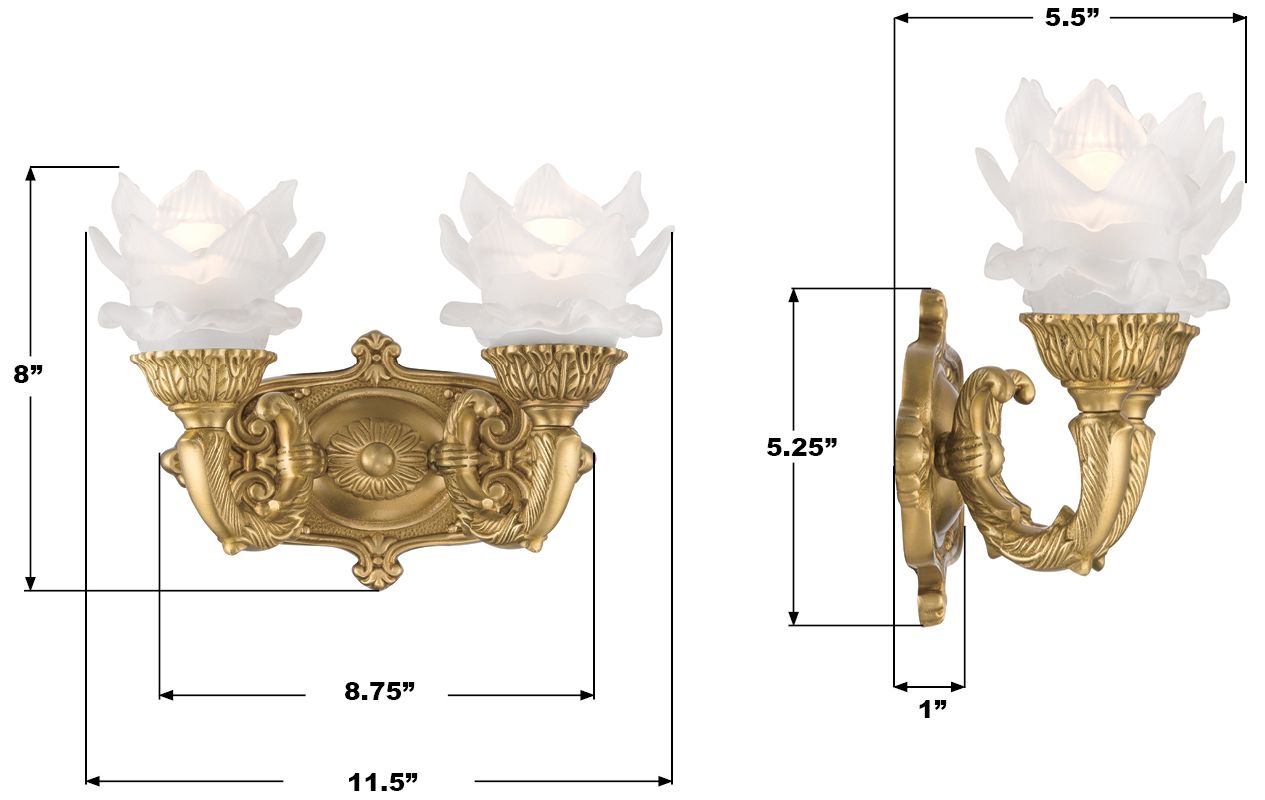 Image 7 Crystorama Mayfield 11.5'' Aged Brass Sconce more views