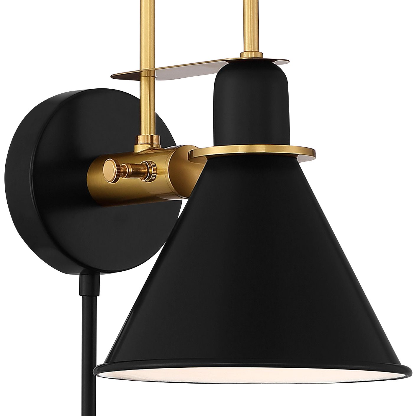 Image 4 Crystorama Medford 7'' Matte Black Task Sconce more views