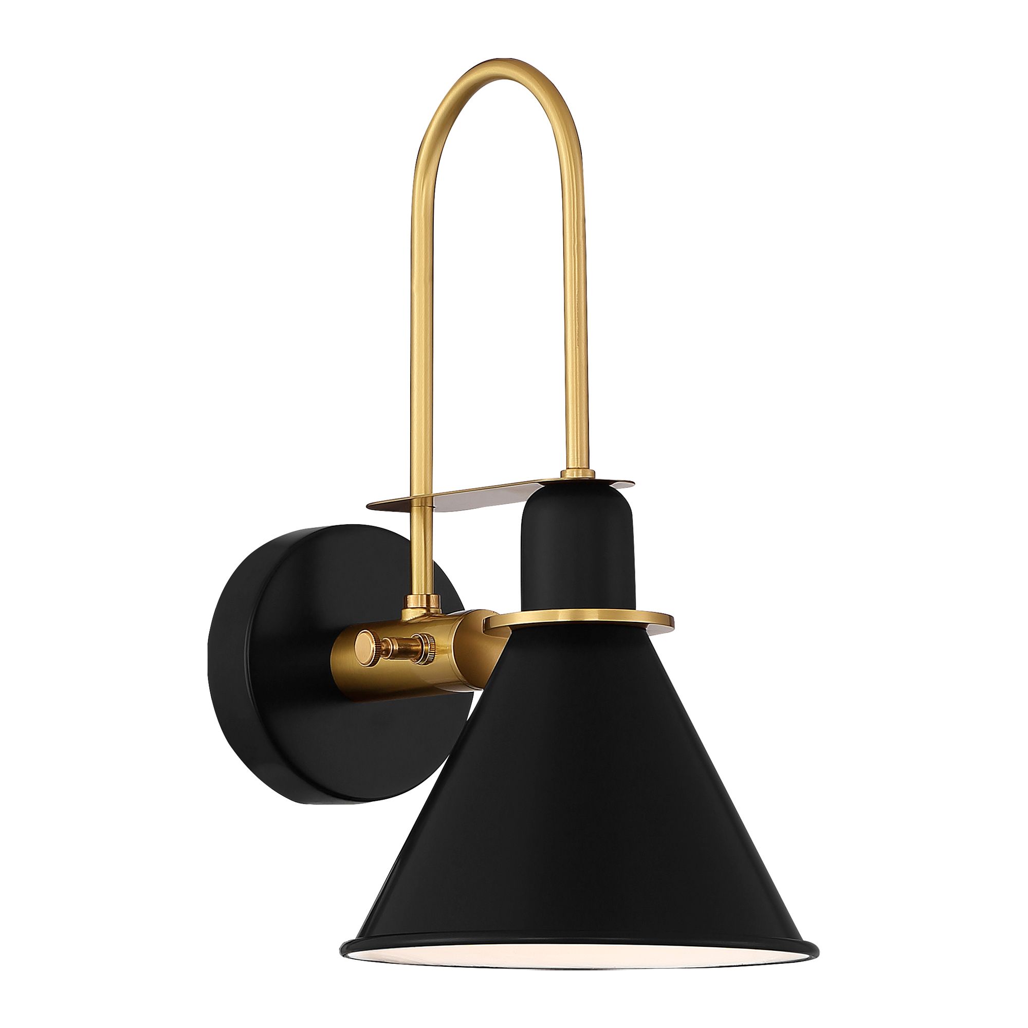 Image 5 Crystorama Medford 7'' Matte Black Task Sconce more views