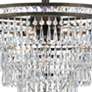 4_Crystorama Mercer 20" Wide Crystal Bronze Ceiling Light more views