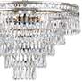 Crystorama Mercer 20" Wide Tiered Olde Silver and Crystal Chandelier