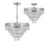 4_Crystorama Mercer 20" Wide Tiered Olde Silver and Crystal Chandelier more views