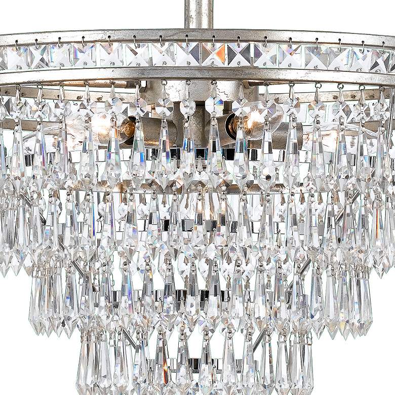 Image 6 Crystorama Mercer 20" Wide Tiered Olde Silver and Crystal Chandelier more views