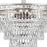 6_Crystorama Mercer 20" Wide Tiered Olde Silver and Crystal Chandelier more views