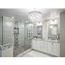 7_Crystorama Mercer 20" Wide Tiered Olde Silver and Crystal Chandelier more views