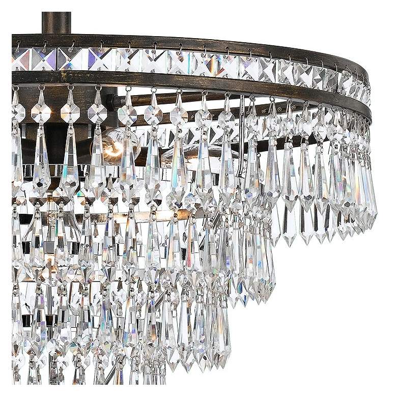 Image 3 Crystorama Mercer 20"W English Bronze and Crystal Chandelier more views