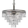 4_Crystorama Mercer 20"W English Bronze and Crystal Chandelier more views