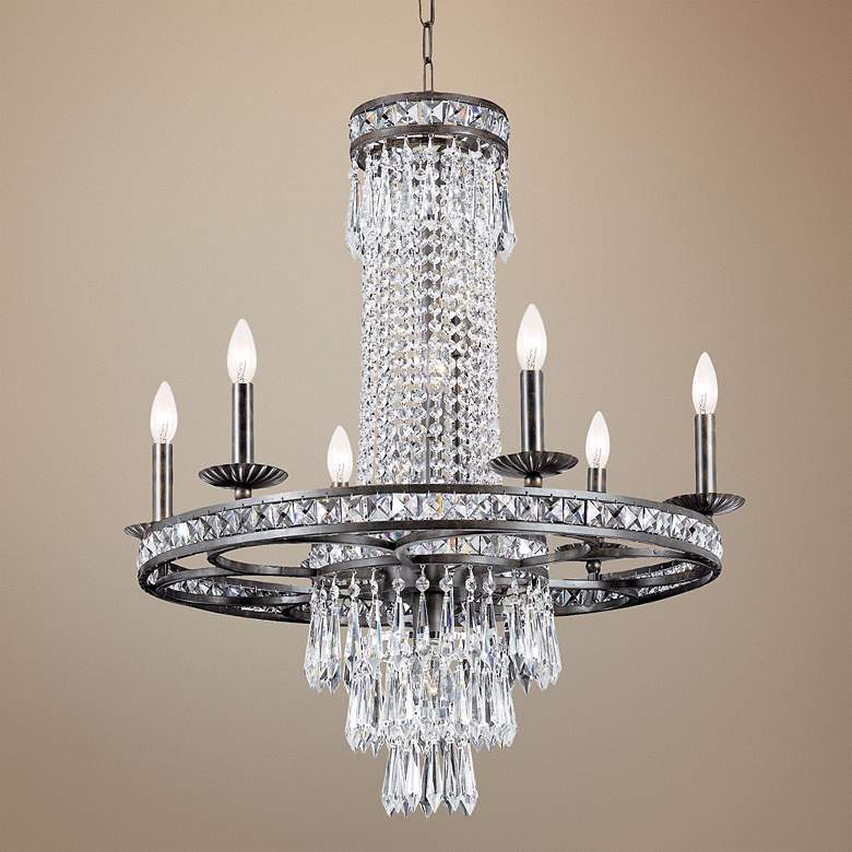 Image 1 Crystorama Mercer Collection 27 inch Wide Chandelier