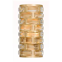 Crystorama Meridian 13" High Antique Gold Wall Sconce