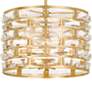 4_Crystorama Meridian 15" Wide Antique Gold Ceiling Light more views