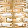 4_Crystorama Meridian 15" Wide Modern Gold and Crystal Ceiling Light more views