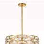 4_Crystorama Meridian 20" Wide Antique Gold Chandelier more views