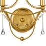 3_Crystorama Metro 14 1/2"H Antique Gold 2-Light Wall Sconce more views
