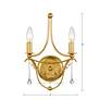 4_Crystorama Metro 14 1/2"H Antique Gold 2-Light Wall Sconce more views
