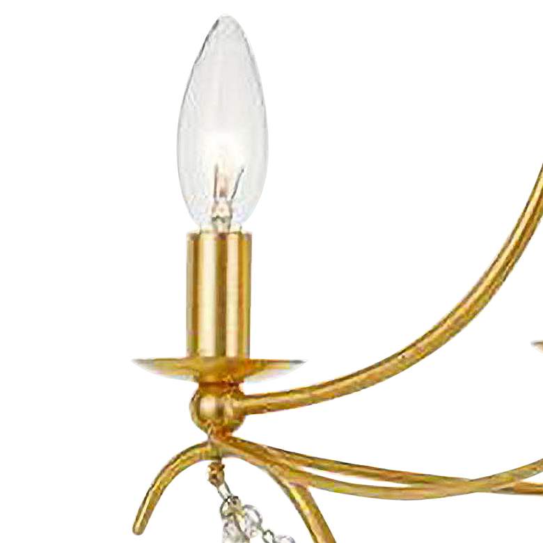 Image 3 Crystorama Metro 15 1/2 inchW 3-Light Antique Gold Chandelier more views