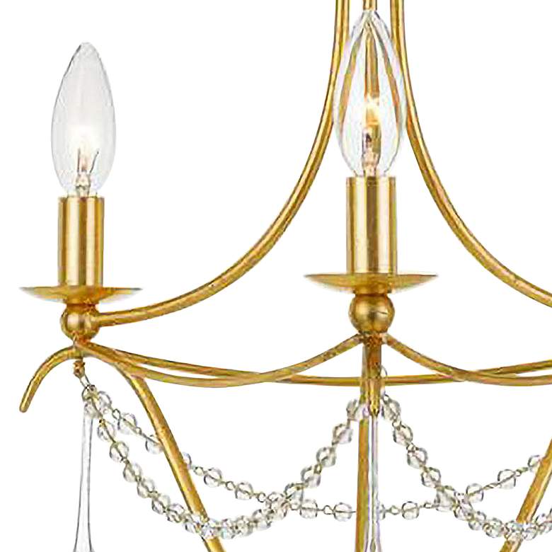 Image 4 Crystorama Metro 15 1/2"W 3-Light Antique Gold Chandelier more views