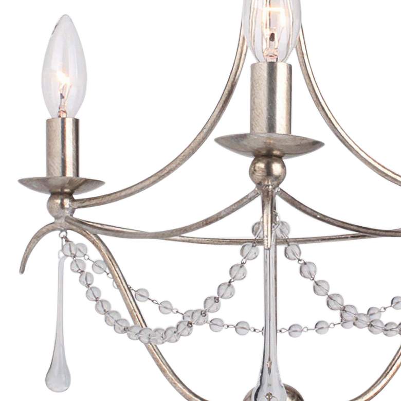 Image 2 Crystorama Metro 15 1/2"W Antique Silver 3-Light Chandelier more views