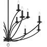 5_Crystorama Mila 48" Wide Black 15-Light 2-Tier Chandelier more views