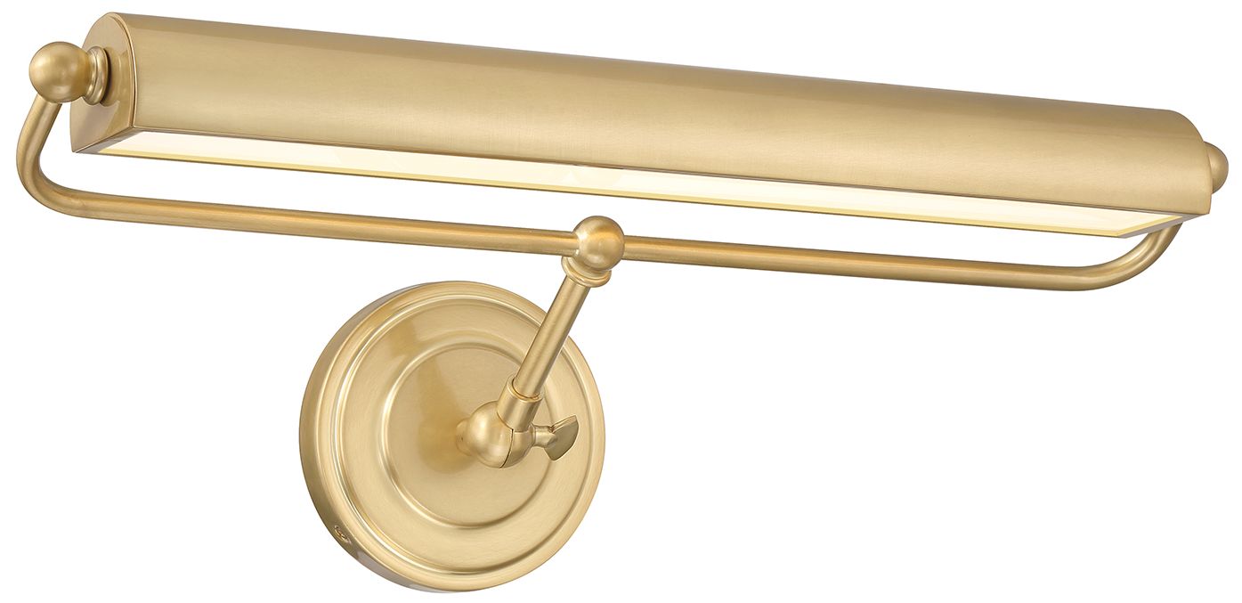 Image 2 Crystorama Miller 21.5'' LED Aged Brass Picture Light