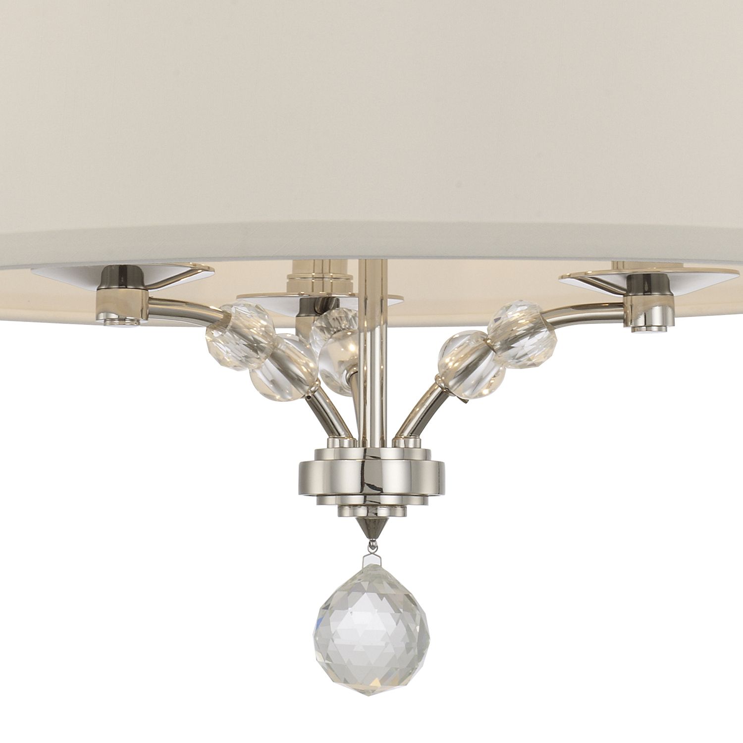 Image 4 Crystorama Mirage 18" Wide Nickel Semi-Flush Ceiling Light more views