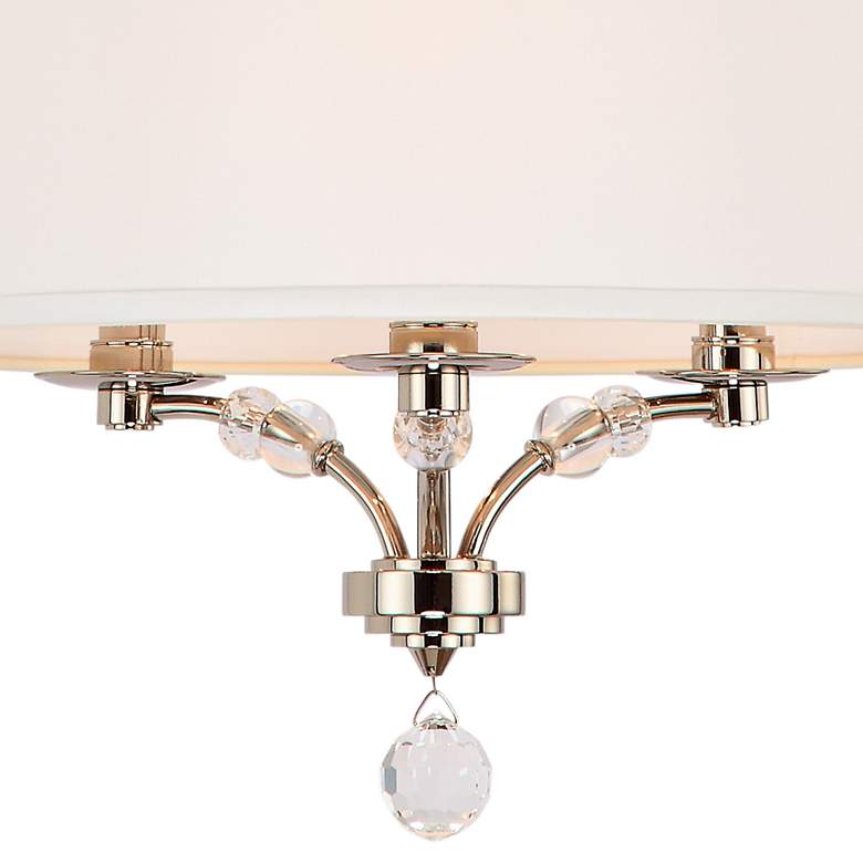 Image 3 Crystorama Mirage 18 inch Wide Polished Nickel 3-Light Pendant more views