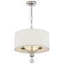 4_Crystorama Mirage 18" Wide Polished Nickel 3-Light Pendant more views