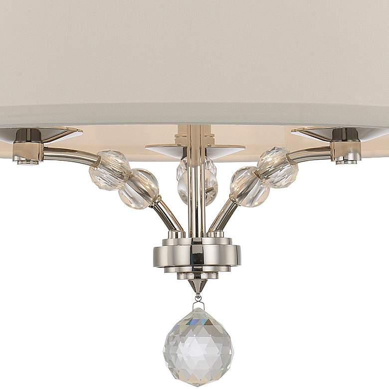 Image 5 Crystorama Mirage 18" Wide Polished Nickel 3-Light Pendant more views