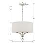 6_Crystorama Mirage 18" Wide Polished Nickel 3-Light Pendant more views