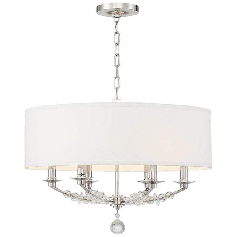 Image 3 Crystorama Mirage 24 inchW Polished Nickel 6-Light Chandelier more views