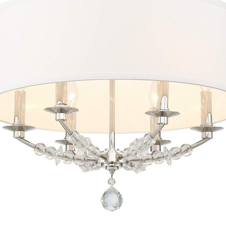 Image 4 Crystorama Mirage 24"W Polished Nickel 6-Light Chandelier more views