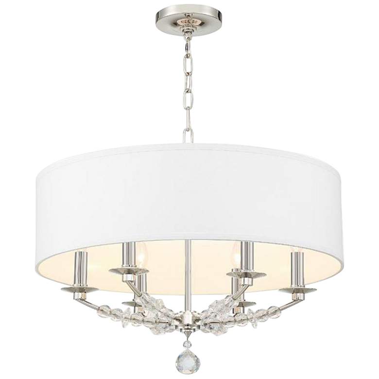 Image 4 Crystorama Mirage 24 inchW Polished Nickel 6-Light Chandelier more views