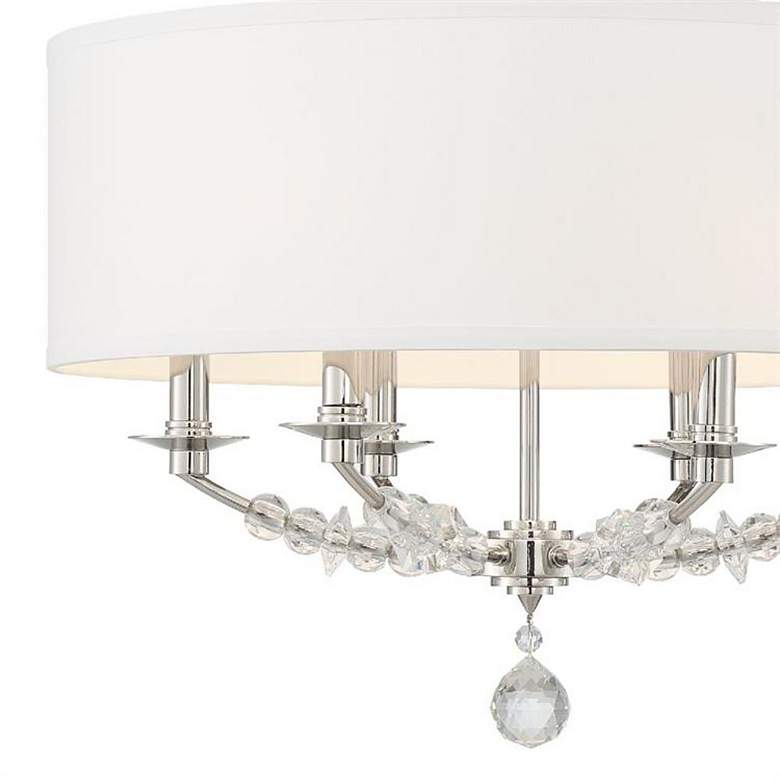 Image 5 Crystorama Mirage 24 inchW Polished Nickel 6-Light Chandelier more views