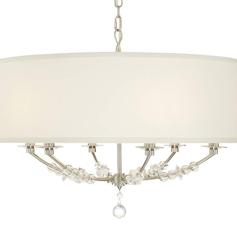 Image 5 Crystorama Mirage 30" Wide Polished Nickel Pendant Light more views