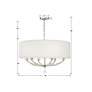 Crystorama Mirage 30" Wide Polished Nickel Pendant Light