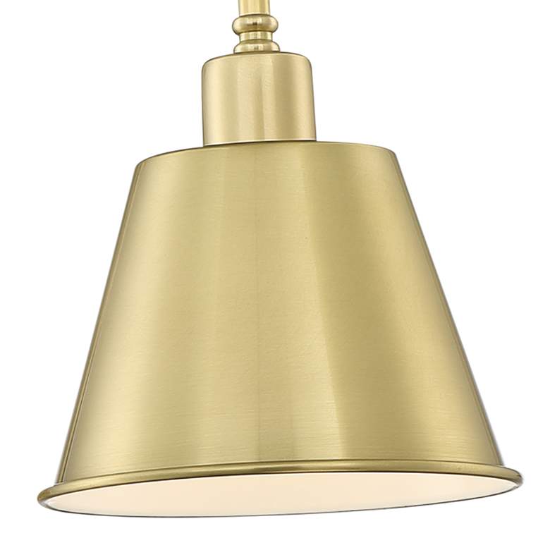 Image 3 Crystorama Mitchell Aged Brass Hardwire Plug-In Wall Lamp more views