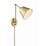 Crystorama Mitchell Aged Brass Swing Arm Wall Lamp