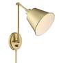 Crystorama Mitchell Aged Brass Swing Arm Wall Lamp