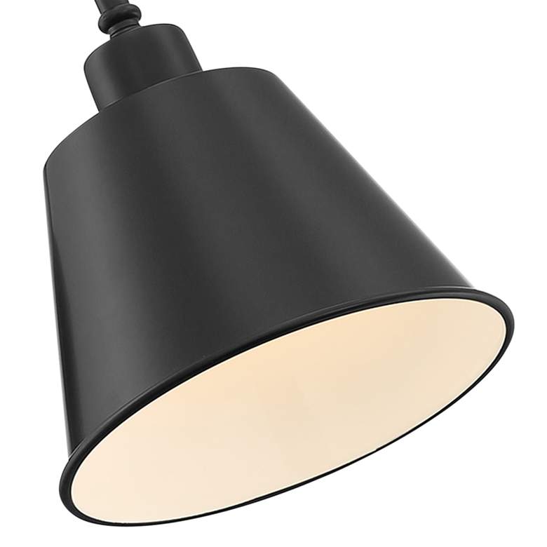 Image 3 Crystorama Mitchell Matte Black Hardwire Plug-In Wall Lamp more views