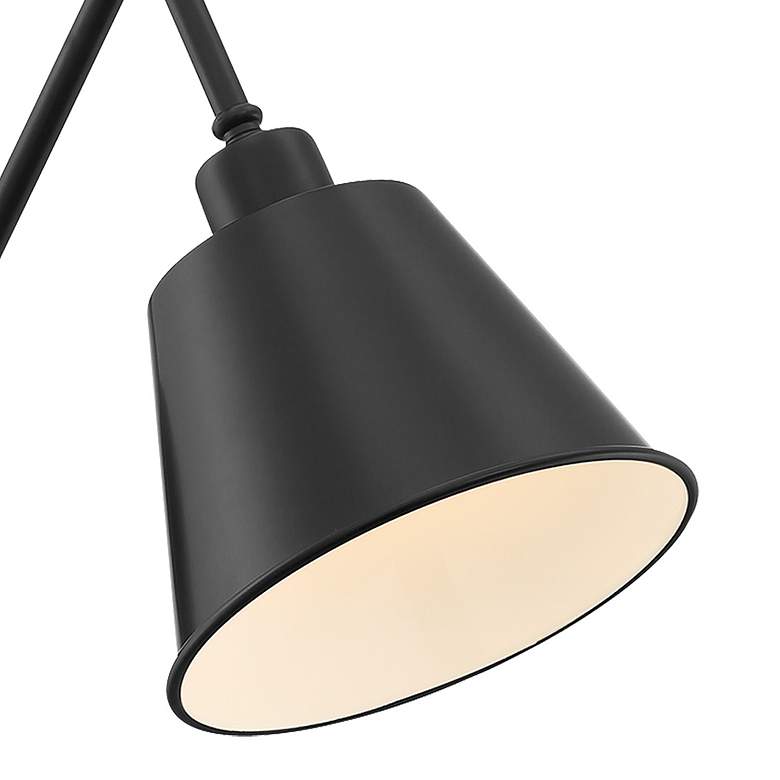 Image 5 Crystorama Mitchell Matte Black Hardwire Plug-In Wall Lamp more views