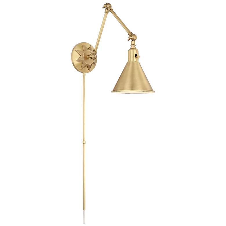 Image 2 Crystorama Morgan 23" High Aged Brass Wall Sconce