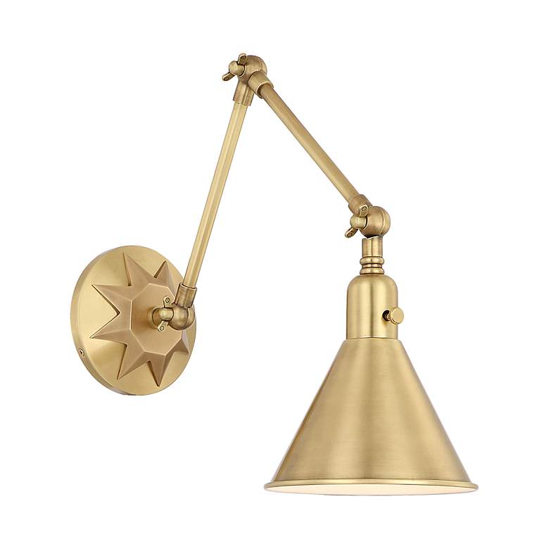 Image 3 Crystorama Morgan 23" High Aged Brass Wall Sconce more views