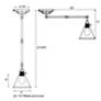 Crystorama Morgan 23" High Aged Brass Wall Sconce