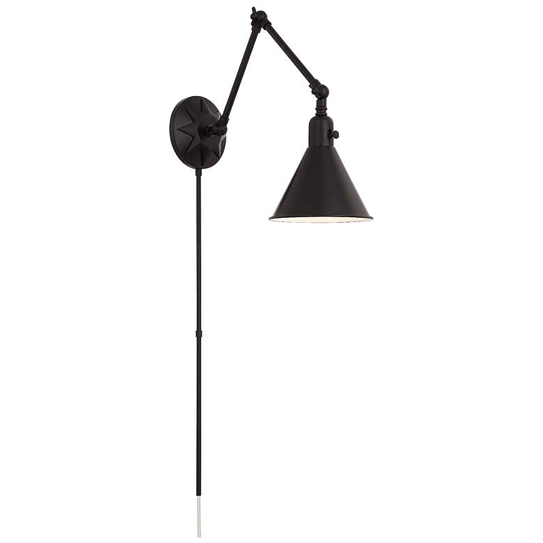 Image 1 Crystorama Morgan 23 inch High Matte Black Wall Sconce