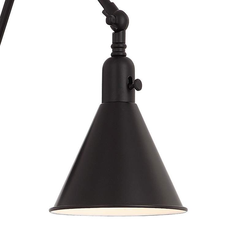 Image 4 Crystorama Morgan 23" High Matte Black Wall Sconce more views