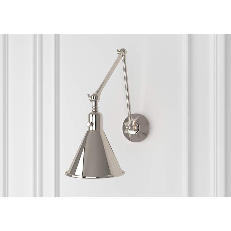 Image 4 Crystorama Morgan 23" High Polished Nickel Wall Sconce more views