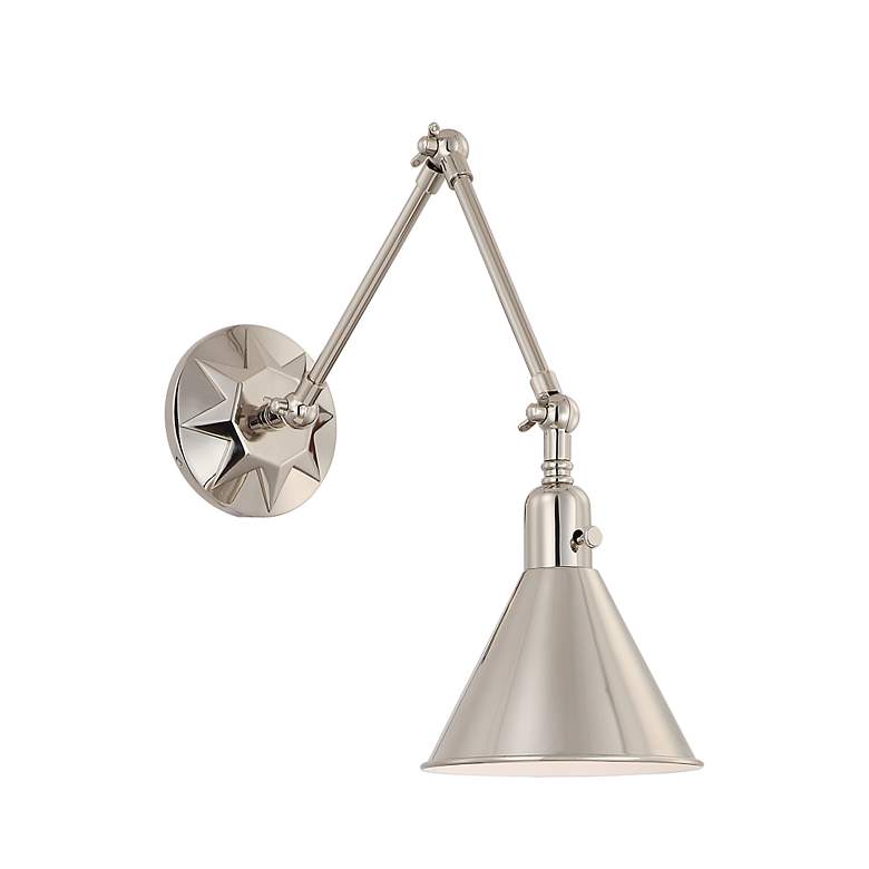 Image 6 Crystorama Morgan 23" High Polished Nickel Wall Sconce more views